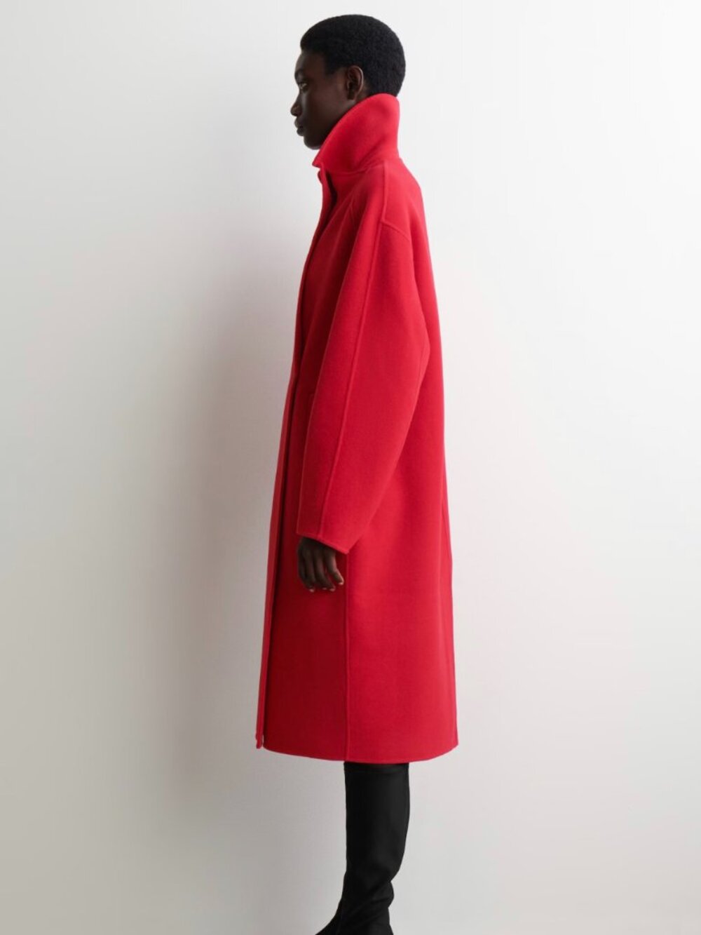 COS Red Wool Coat - Picture 7 of 9
